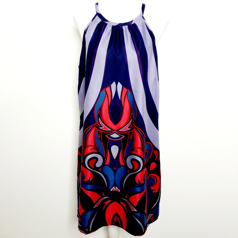 Banana Republic Satin Halter Midi Dress